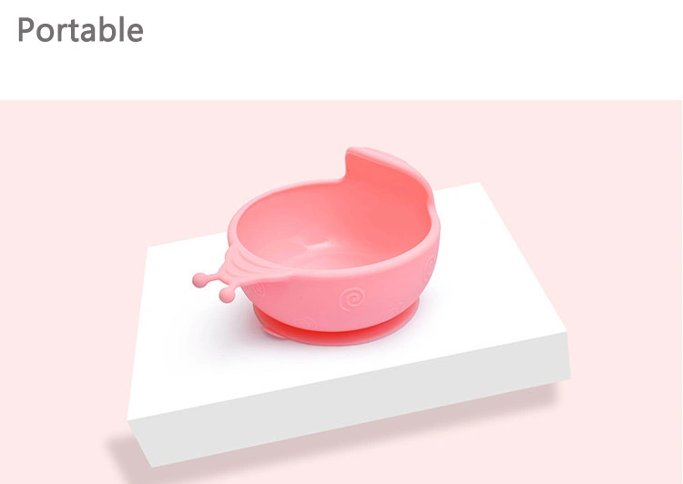 Baby Product Slip-Resistant Eco-Friendly BPA Free Silicone Suction Baby Feeding Bowl Baby Product